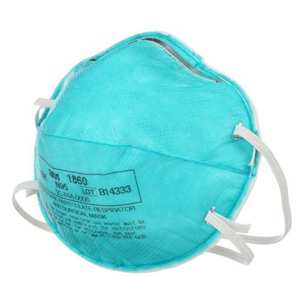 3M Particulate Healthcare Respirator Mask 1860, N95-12240