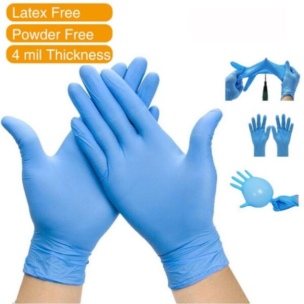 1000 Pack - Pro Grade Blue Nitrile Gloves 5 gram - 4 mill-12385