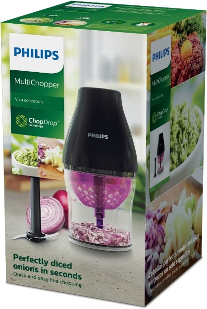 Philips MultiChopper with Chop Drop Technology, Black, HR2505/26-12398