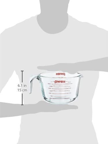 2 Pack - Pyrex Prepware 2 Liter/8-Cup Measuring Cup, Clear-12421