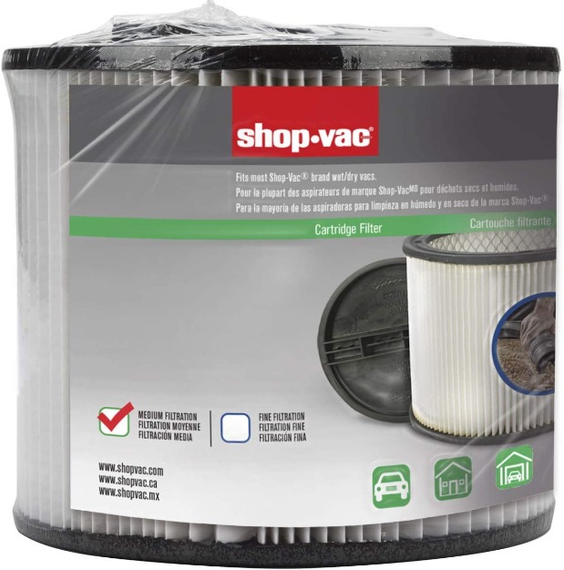 Shop-Vac 9030433 Cartridge Filter, Shop Vacs with Large Filter Cages, General Household Filtration-12468