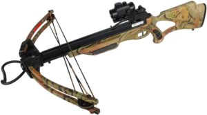175 lbs Hunting Crossbow Package with red dot Scope Arrows Rope Cocking 285 FPS