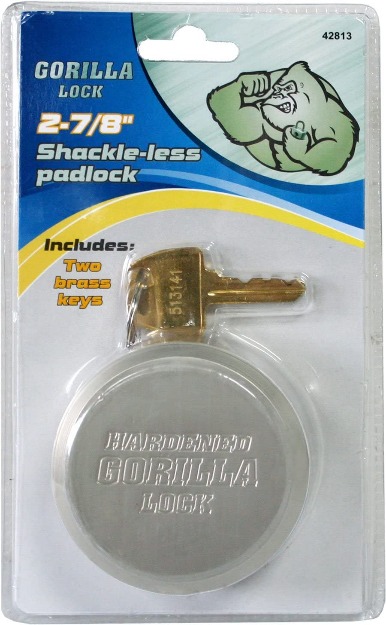 2-7/8 SHACKLESS PUCK PADLOCK - KEYED ALIKE 6 PACK-12643