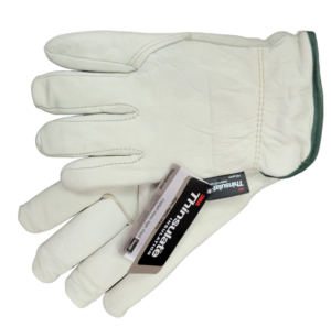 Cow Grain Leather Drivers Glove Thinsulate Lined-0