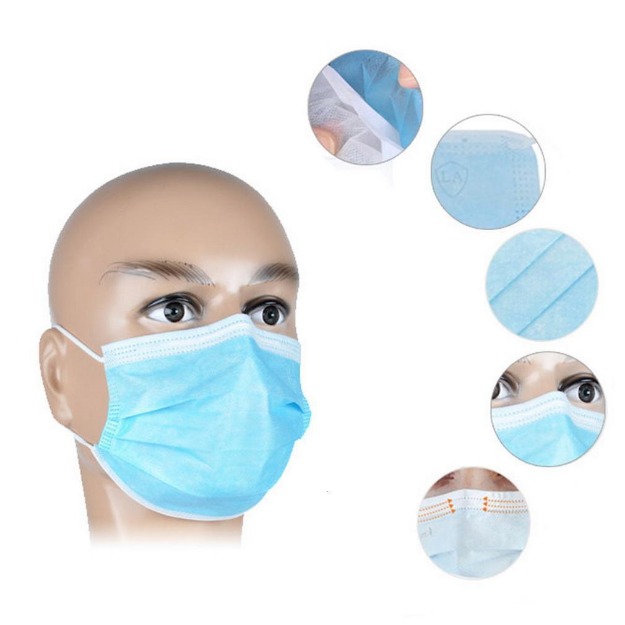 3 Ply Ear Loop Disposable Masks – 2400 Pack-12621