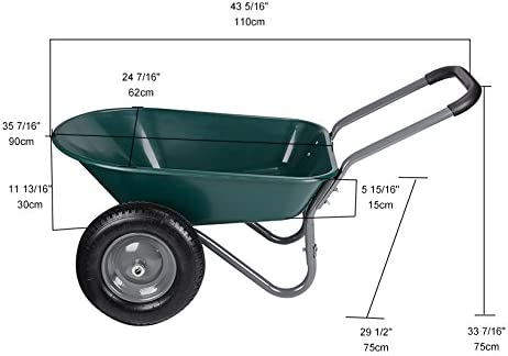 Heavy Duty Garden Cart / Wheelbarrow-13160