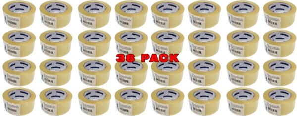 Prograde 50 Microns All Weather Clear Packing Tape - 1.88" x 120.3 yards - 36 Pack