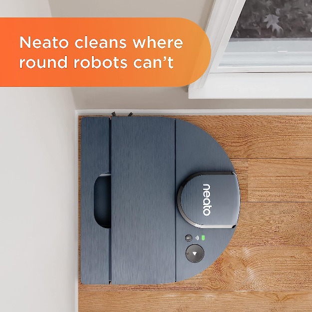 Neato D8 Intelligent Robot Vacuum Cleaner–LaserSmart Nav, Smart Mapping, Cleaning Zones, WiFi Connected, 100-Min Runtime, Powerful Suction, Turbo Clean, Corners, Pet Hair, XXL Dustbin, Alexa. 945-0444-13746
