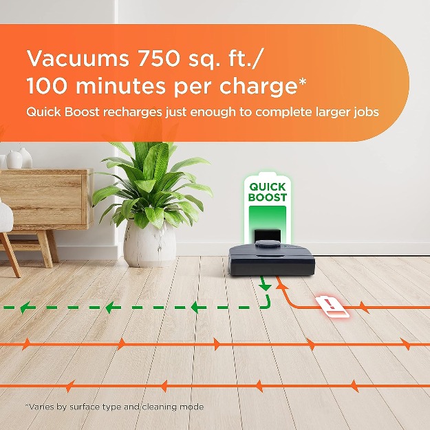 Neato D8 Intelligent Robot Vacuum Cleaner–LaserSmart Nav, Smart Mapping, Cleaning Zones, WiFi Connected, 100-Min Runtime, Powerful Suction, Turbo Clean, Corners, Pet Hair, XXL Dustbin, Alexa. 945-0444-13743