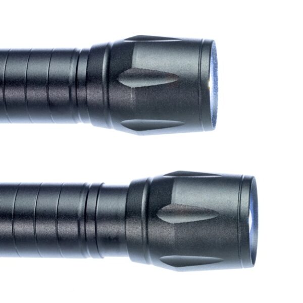 12Pc Display-3-3/4"/500 Lumen Rechargeable USB Flashlight With Adjustable Beam Size & Lanyard-13423
