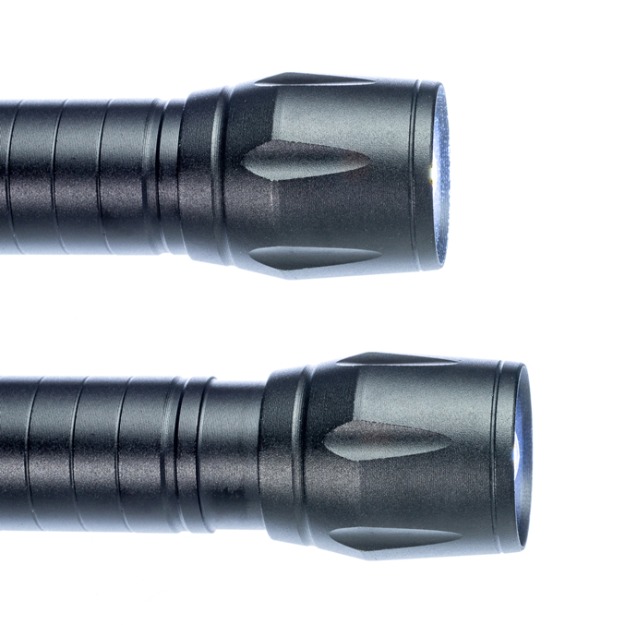 12Pc Display-3-3/4″/500 Lumen Rechargeable USB Flashlight With Adjustable Beam Size & Lanyard-13423