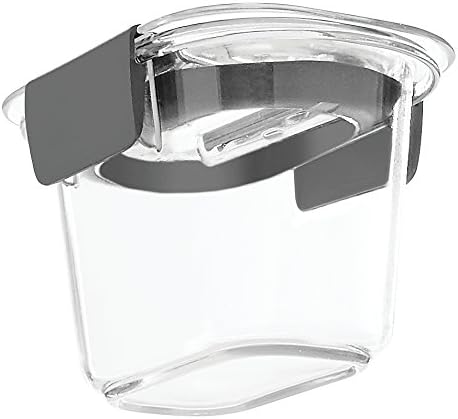 Rubbermaid 1978897 Brilliance Food Storage Container, BPA-Free Plastic, 0.5 Cup, 6-Piece, Clear, Mini-13781