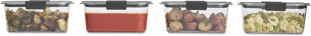 Rubbermaid-4-Piece-Brilliance-Food-Storage-Containers-with-Lids-for-Lunch,-Meal-Prep,-and-Leftovers,-Dishwasher-Safe,-4.7-Cup,-Clear/Grey-13774