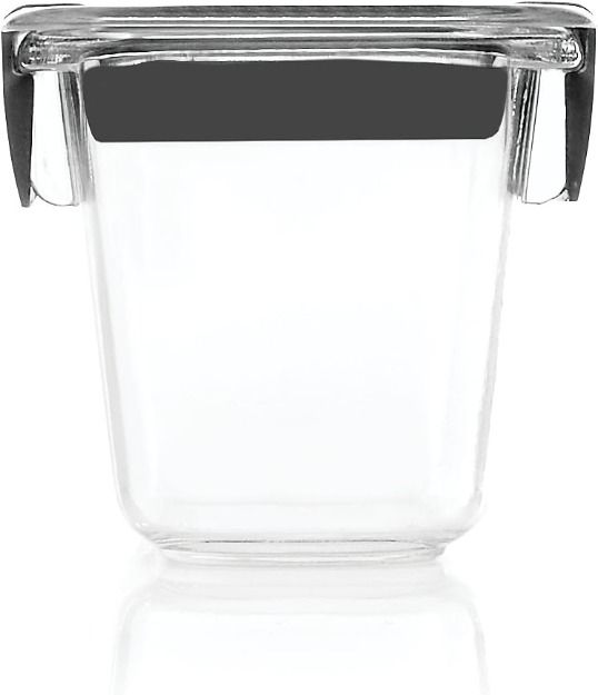 Rubbermaid 1978897 Brilliance Food Storage Container, BPA-Free Plastic, 0.5 Cup, 6-Piece, Clear, Mini-13782