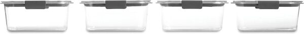 Rubbermaid-4-Piece-Brilliance-Food-Storage-Containers-with-Lids-for-Lunch,-Meal-Prep,-and-Leftovers,-Dishwasher-Safe,-4.7-Cup,-Clear/Grey-13772