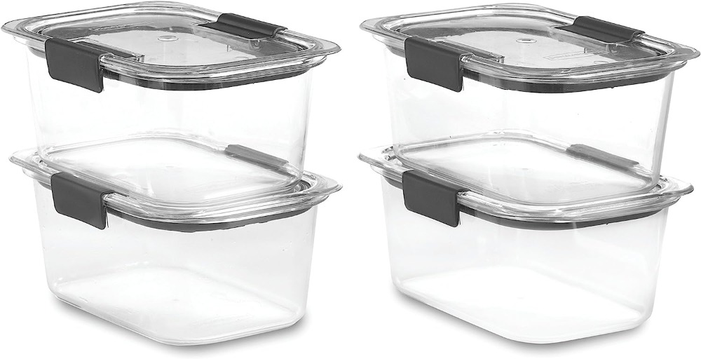 Rubbermaid-4-Piece-Brilliance-Food-Storage-Containers-with-Lids-for-Lunch,-Meal-Prep,-and-Leftovers,-Dishwasher-Safe,-4.7-Cup,-Clear/Grey-13771