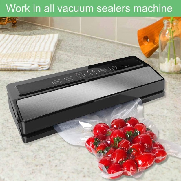 Vacuum Sealer Bags Food Saver Vacuum Sealer Bags Sous Vide Bags Vacuum Seal BPA Free 4mm – 100PCS-13910