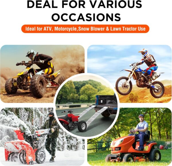 1000 lbs Tri-Fold Loading Ramps Set