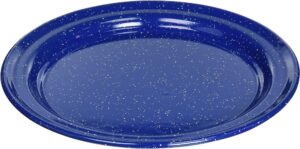 10 Inch Enamelware Plate for Camp, Cabin and Farmhouse Kitchen - Blue - 10 PK-0