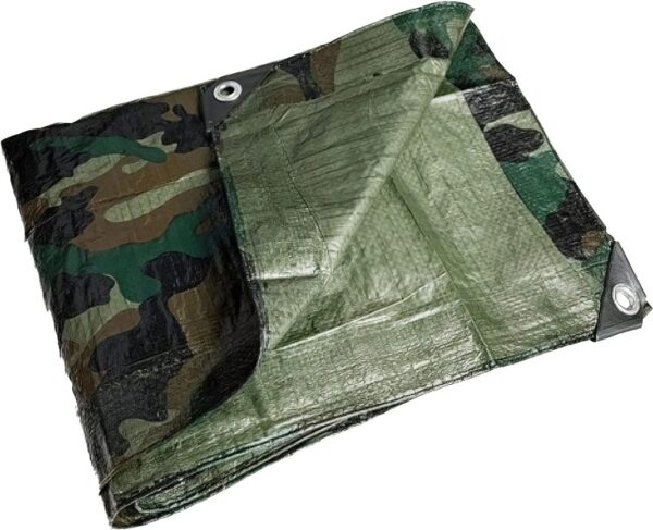 Camouflage 5 mil PE Tarpaulin Sheet-14614