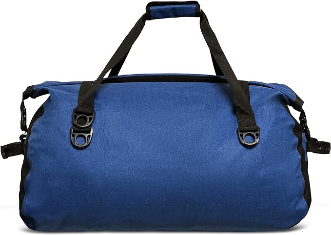 FE Active – 60 Liters Unisex Duffel Dry Bag Large Waterproof Travel Bag in Blue for Camping, Hiking, and Outdoor Activities | Designed in California, USA-14635