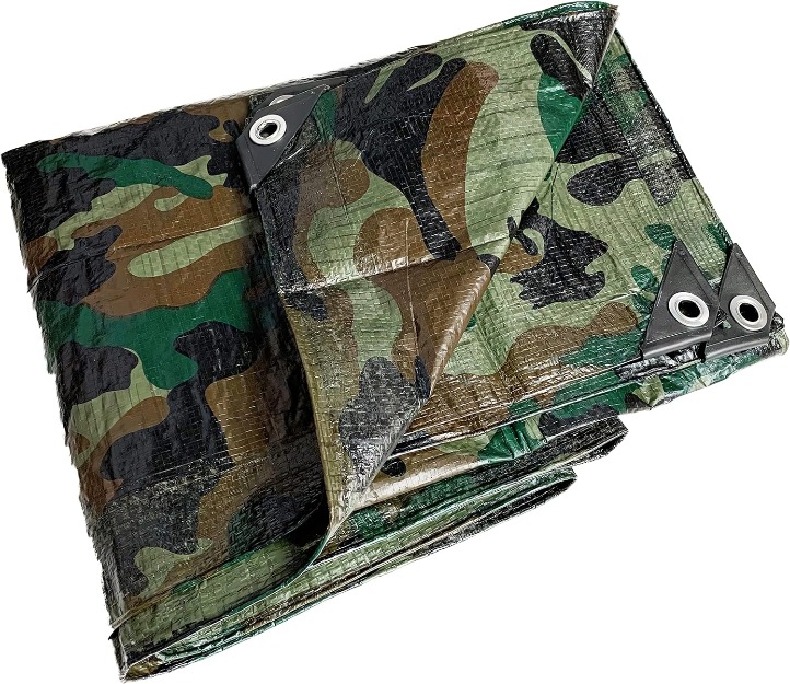 Camouflage 5 mil  PE Tarpaulin Sheet-14617