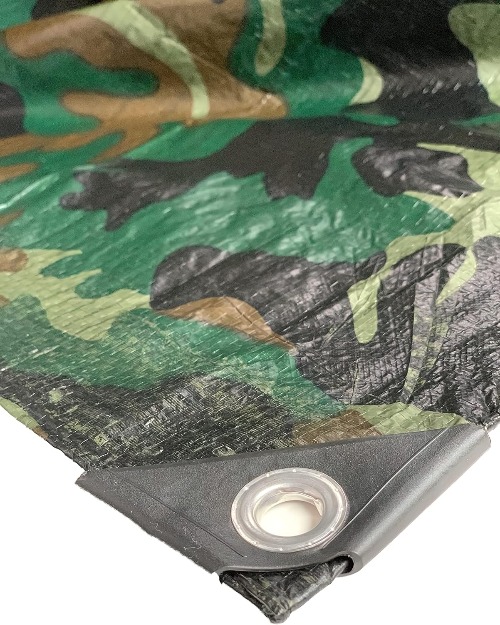 Camouflage 5 mil PE Tarpaulin Sheet-14616