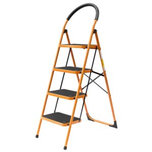 Heavy Duty Steel Ladder 330 Lbs – 4 Steps