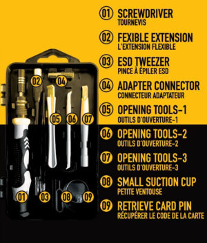 Prograde 115-In-One Multifunctional Precision Screwdriver Set For Glasses, PC, Laptops, Digital Watches etc