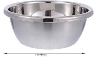 Prograde 12 Pack of Stainless Steel Mixing Bowls – 24cm/9.5 Inches