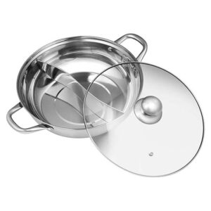Double Sided Hot Pot with Divider - 28cm