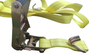 2″ x 20′ Ratchet Tiedown 10000lb Breaking Strength And Double J-Hooks
