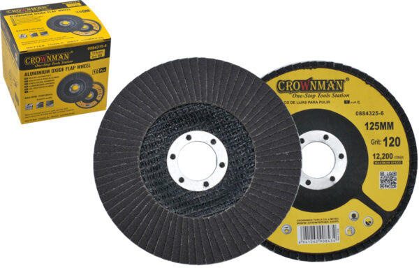 Crownman 4.5in Aluminum Oxide Flap Disc 60 Grit