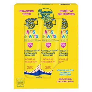 Banana Boat Kids Sunscreen Lotion SPF 50, 3 x 240 mL