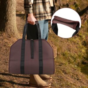 Heavy-Duty Firewood Carrier Tote &ndash; Waterproof 600D Oxford, 30kg Load, Adjustable Strap